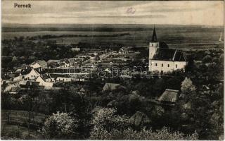 Pernek, Bäreneck; látkép és templom / general view with church (Rb)