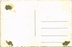 1940 Kolozsvár, Cluj; bevonulás szeptember 11-én, magyar címer díszítés a Mátyás király szobor lábán...