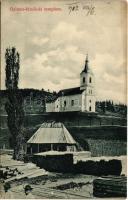 1912 Gyimesfelsőlok, Gyimes-Felsőlok, Lunca de Sus; Templom, fűrésztelep. Kopacz András kiadása / church, sawmill, lumber yard (EK)
