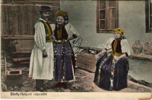 1905 Bánffyhunyad, Huedin; Bánffy-Hunyadi népviselet, erdélyi folklór / Transylvanian folklore (EK)