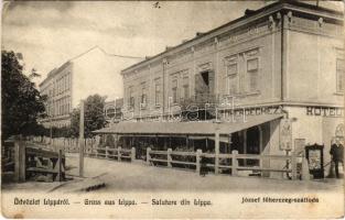 1906 Lippa, Lipova; József főherceg szálloda. Zeitler Lajos kiadása / hotel (Rb)