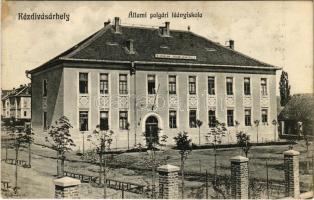 1911 Kézdivásárhely, Targu Secuiesc; Állami polgári leányiskola. Turóczy László kiadása / girl school (fl)