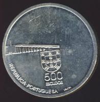 Portugália 1999. 500Esc Ag "Makao visszacsatolása Kínához" T:BU kis ph