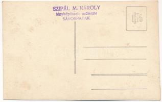 Sárospatak, Ifj. Szepessy István cukrászdája, terasz. Szipál M. Károly photo (vágott / cut)