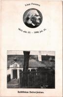 Doborján, Raiding; Liszt Ferenc (1811-1886) szülőháza Doborjánban. Röttig Gusztáv és Fia kiadása / birthplace of Franz Liszt (EK)