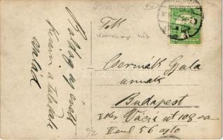 1909 Pozsony, Pressburg, Bratislava; Újévi üdvözlet a képen szereplő családtól karácsonykor / Family...