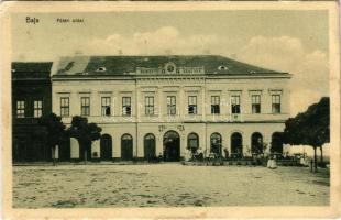 1908 Baja, Fő tér, Nemzeti szálloda és kávéház (EK)