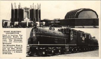 1933 Giant Electric Locomotive of the Milwaukee Road / Amerikai gőzmozdony