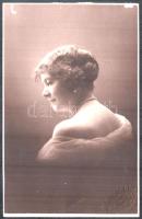 1927 Pálmay Ilka (szül. Petráss Ilona) (1859-1945) színésznő, operettprimadonna saját kezűleg megírt...
