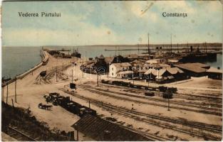 1912 Constanta, Vederea Partului / quay, industrial railway (EK)