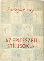 Gerő László: Az építészeti stílusok. 1959, Gondolat. Félvászon kötés, papír védőborítóval, jó állapotban.