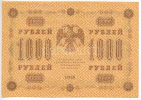 Szovjetunió / Szocialista Szövetségi Szovjet Köztársaság 1918. 1000R "AA - 063" T:III halv...