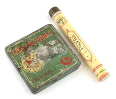 Pilvax és Constantinapoly fém cigarettás doboz és szivartartó