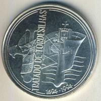 Portugália 1994. 1000Esc Ag "Tordesillasi szerződés" T:BU