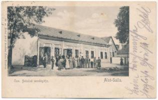 1908 Alsógalla, Alsó-Galla (Tatabánya); Özv. Nobelné vendéglője. Nobel Adolf kiadása (fl)