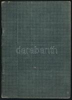 1940-1950 Róna Emy (1904-1988) vázlatfüzete 14 oldal gyerekrajz-illusztrációval, 19 oldal tatár-mong...