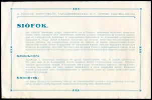 cca 1930 Siófok község parcellázási ismertetője, parcellázza a Magyar Tisztviselők Takarékpénztára R...