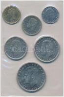 Spanyolország 1980. 50c-100P (6xklf) "Európa Bajnokság 1982" kék műbőrtokos forgalmi sor T...