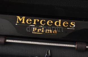 cca 1930 Mercedes Prima írógép magyar billentyűzettel, jelzett, jó állapotban, működik, dobozzal 34×...