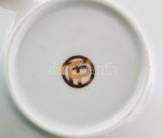 Hollóházi OTP logós mokkás szett, dobozban. Jelzés nélkül