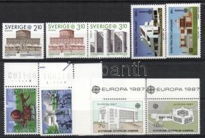 Europa CEPT Építészet 25 klf ország, 55 klf bélyeg ívszéli és ívsarki bélyegekkel, összefüggésekkel ...