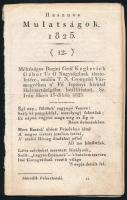 1825 A Hasznos Mulatságok c, irodalmi lap 12,38,47. számai