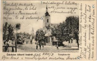 1906 Albertirsa, Alberti-Irsa; Templom tér