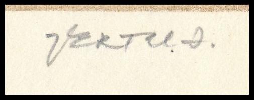 Vertel József (1922-1993): Gróf Széchenyi István. Rézkarc, papír, jelzett, 10×7 cm