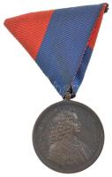 1938. Felvidéki Emlékérem, II. Rákóczi Ferenc bronz kitüntetés mellszalagon T:1- patina Hungary 1938. Upper Hungary Medal, Francis II Rákóczi bronze decoration on ribbon C:AU patina NMK 427.