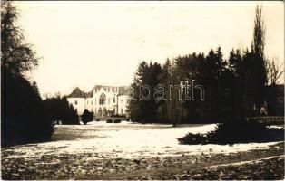 ~1925 Bonchida, Bontida; Gróf Bánffy György kastély télen / castle in winter. photo (Rb)