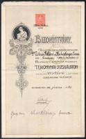 1929 Temesvár, Tejkonyhai vezetői bízonyítvány