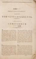 1840dik évi országgyülésen alkotott törvényczikkelyek (Folio). Articuli Comitiorum anni 1840. Korabe...