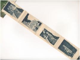 1908 Tusnádfürdő, Baile Tusnad; gyógyterem. leporello belül Mária villa, Apor bástya, Alsó vashíd és...