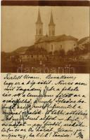 1900 Felsőbánya, Baia Sprie; Római katolikus templom / church. photo (Rb)