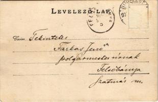 1900 Felsőbánya, Baia Sprie; Római katolikus templom / church. photo (Rb)