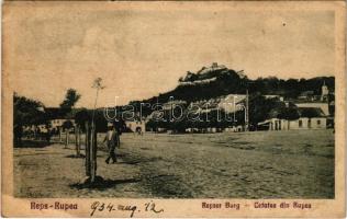 1934 Kőhalom, Reps, Rupea; vár, utca / Burg / Cetatea / castle, street (EB)