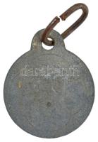 1940. "Debrecen Sz. Kir. Város - 1940 - 7927" kétoldalas fém kutyabárca T:3