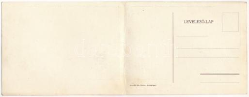 1927 Budapest V. Kossuth szobor leleplezésének emlékére. Kinyitható propaganda lap