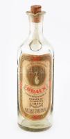 cca 1930 Braun Testvérek Rt. likőrkülönlegesség eredeti üveg címkéjével, szép állapotban, m: 26 cm