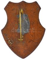 ~1950. "Löwy Sándor Gépipari Technikum Vác" zománcozott bronz iskolajelvény (38x30mm) T:1-...