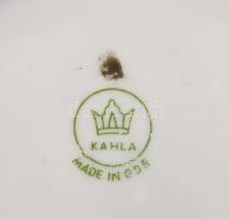 3 db Kuhla antik jelenetes dísztányér. Matricás, jelzett, minimális kopással. d: 17-23 cm