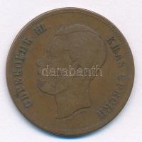 Szerbia 1868. 10p bronz III. Mihály T:3  Serbia 1868. 10 Para bronze Michael III C:F  Krause KM#3