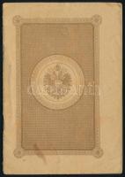 1918 Károly osztrák császár és magyar király nevében kiállított útlevél, fotó kitépve / Austro-Hungarian passport