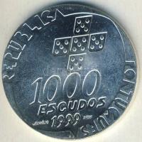 Portugália 1999. 1000Esc Ag "Forradalom 25. évfordulója" T:BU