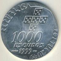 Portugália 1999. 1000Esc Ag "Forradalom 25. évfordulója" T:BU
