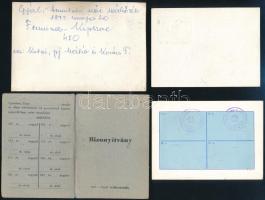 1960-1973 Máthé Ferenc versenybíró igazolványai, stb., 4 db
