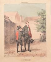 cca 1750-1850 15 db vegyes metszet tétel, részben foltos és sérült, műanyag mappában lefűzve