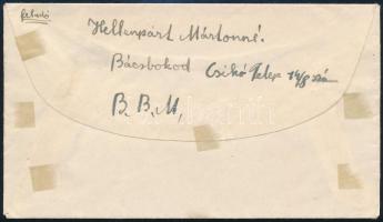 1946 (11. díjszabás) Levél 320.000P készpénzes bérmentesítéssel Bácsbokodról Ausztriába