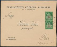 1946 (25. díjszabás) Levél 10 ezer AP párral Budapestről Pécsre
