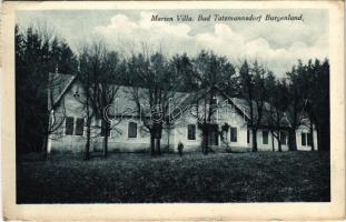 1926 Tarcsa, Tarcsafürdő, Bad Tatzmannsdorf; Marien villa / Mária nyaraló / villa (kis szakadás / small tear)